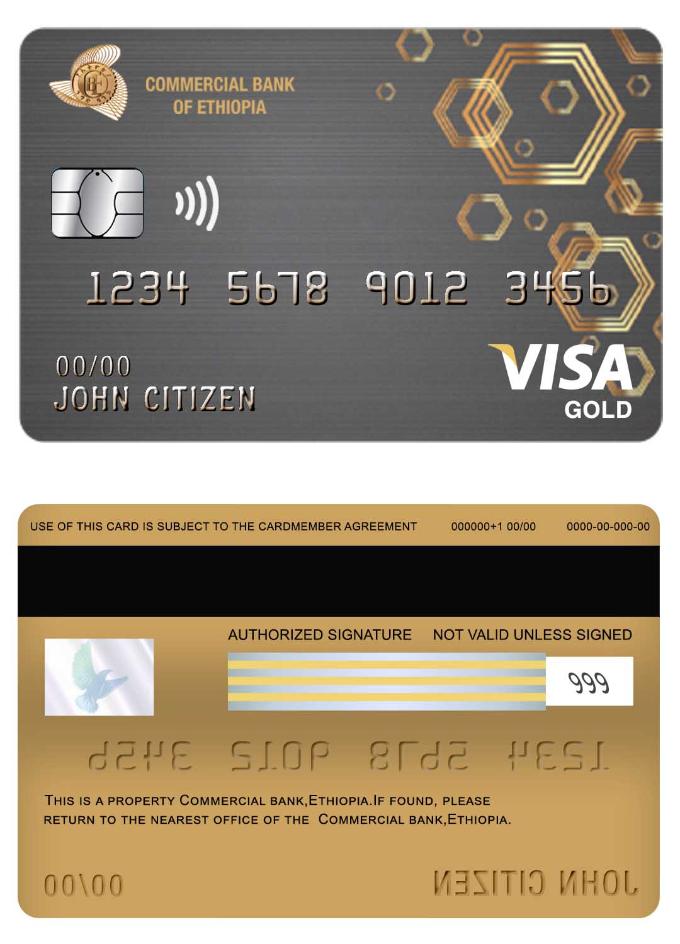Ethiopia Commercial bank visa gold card